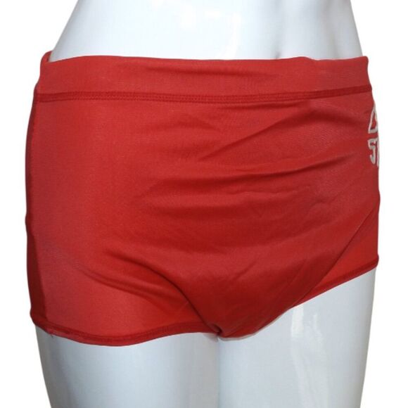 60s OHIO STATE Swim Trunk, S, VINTAGE, Red/White embroidery, Lined, drawstring. - Picture 3 of 14